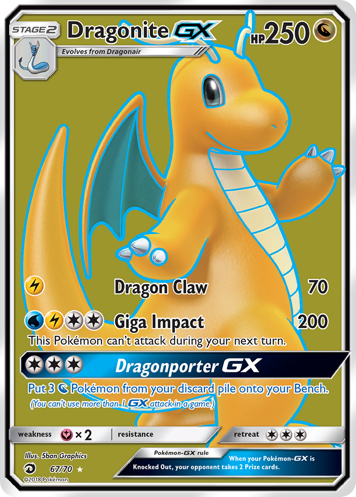 Dragonite GX (67/70) [Sun & Moon: Dragon Majesty] | Good Games Cannington