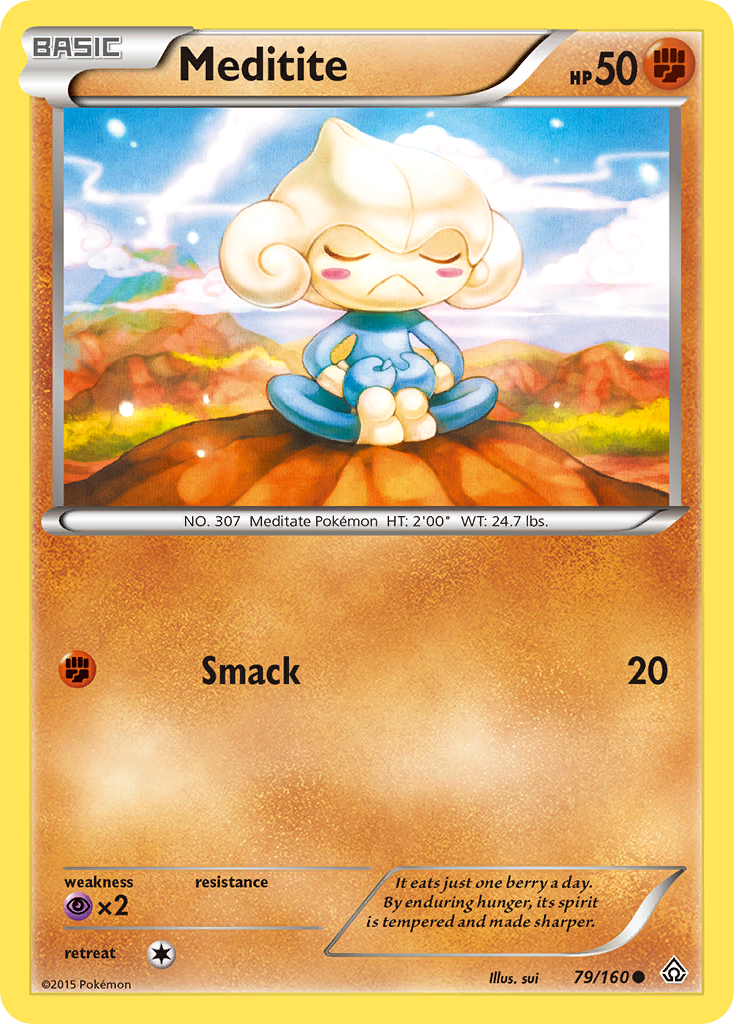 Meditite (79/160) [XY: Primal Clash] | Good Games Cannington