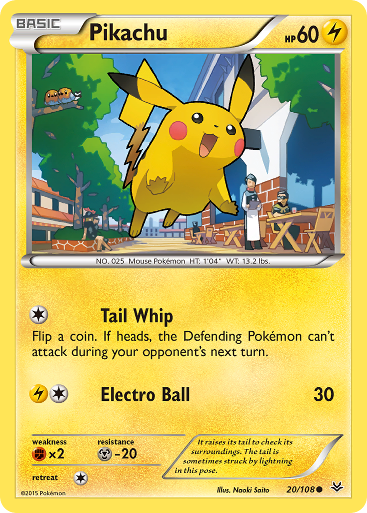 Pikachu (20/108) [XY: Roaring Skies] | Good Games Cannington