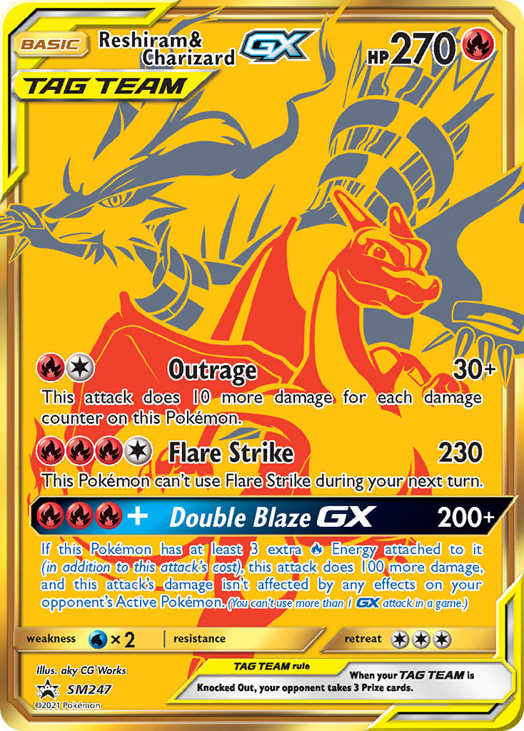 Reshiram & Charizard GX (SM247) [Sun & Moon: Black Star Promos] | Good Games Cannington