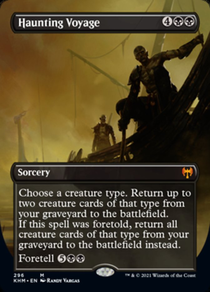 Haunting Voyage (Borderless Alternate Art) [Kaldheim] | Good Games Cannington