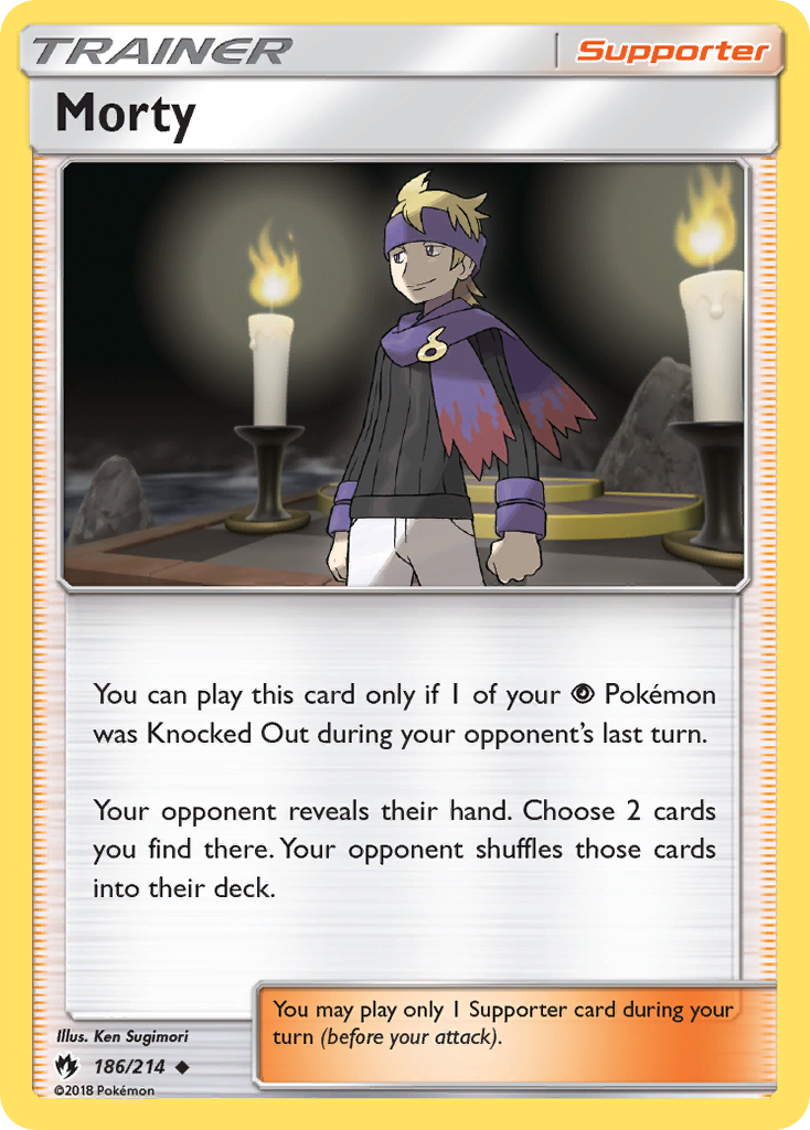 Morty (186/214) [Sun & Moon: Lost Thunder] | Good Games Cannington