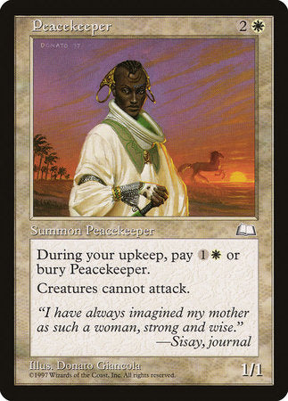 Peacekeeper [Weatherlight] | Good Games Cannington