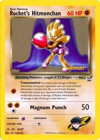 Rocket's Hitmonchan (9) (Jumbo Card) [Best of Promos] | Good Games Cannington