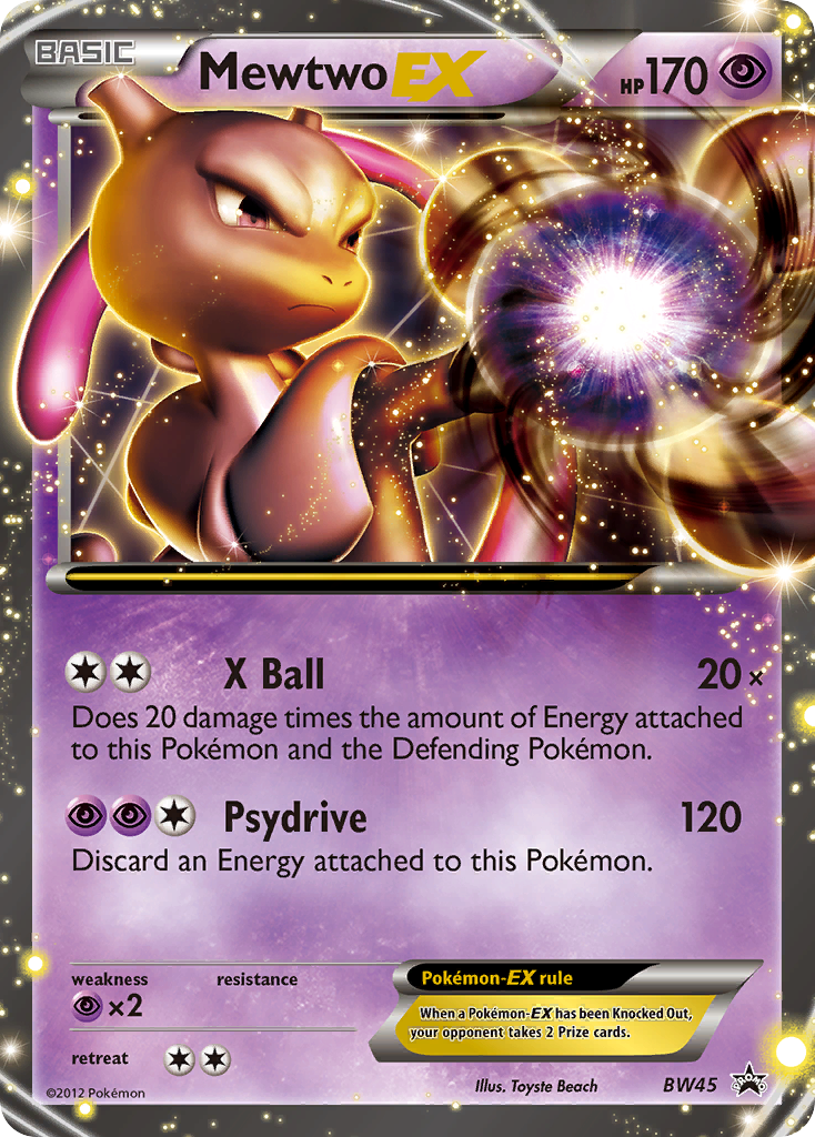 Mewtwo EX (BW45) [Black & White: Black Star Promos] | Good Games Cannington