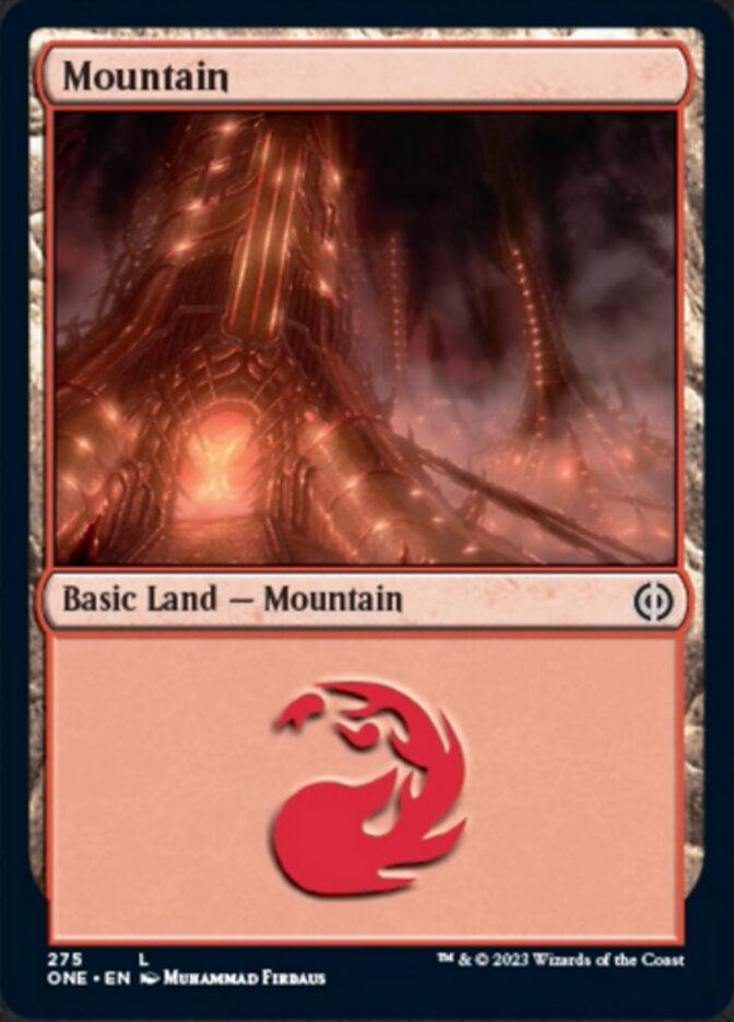 Mountain (275) [Phyrexia: All Will Be One] | Good Games Cannington