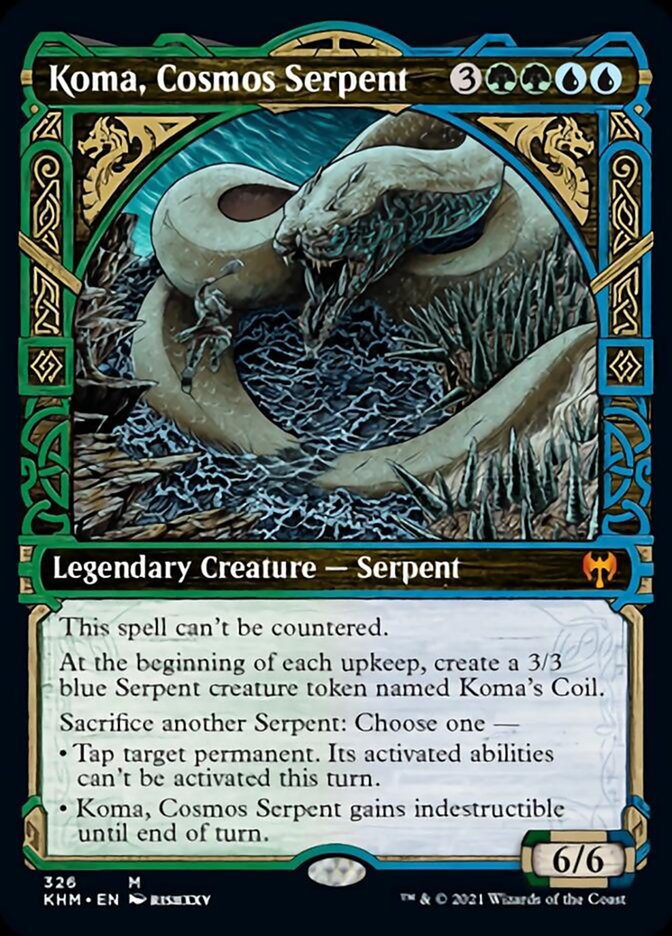 Koma, Cosmos Serpent (Showcase) [Kaldheim] | Good Games Cannington
