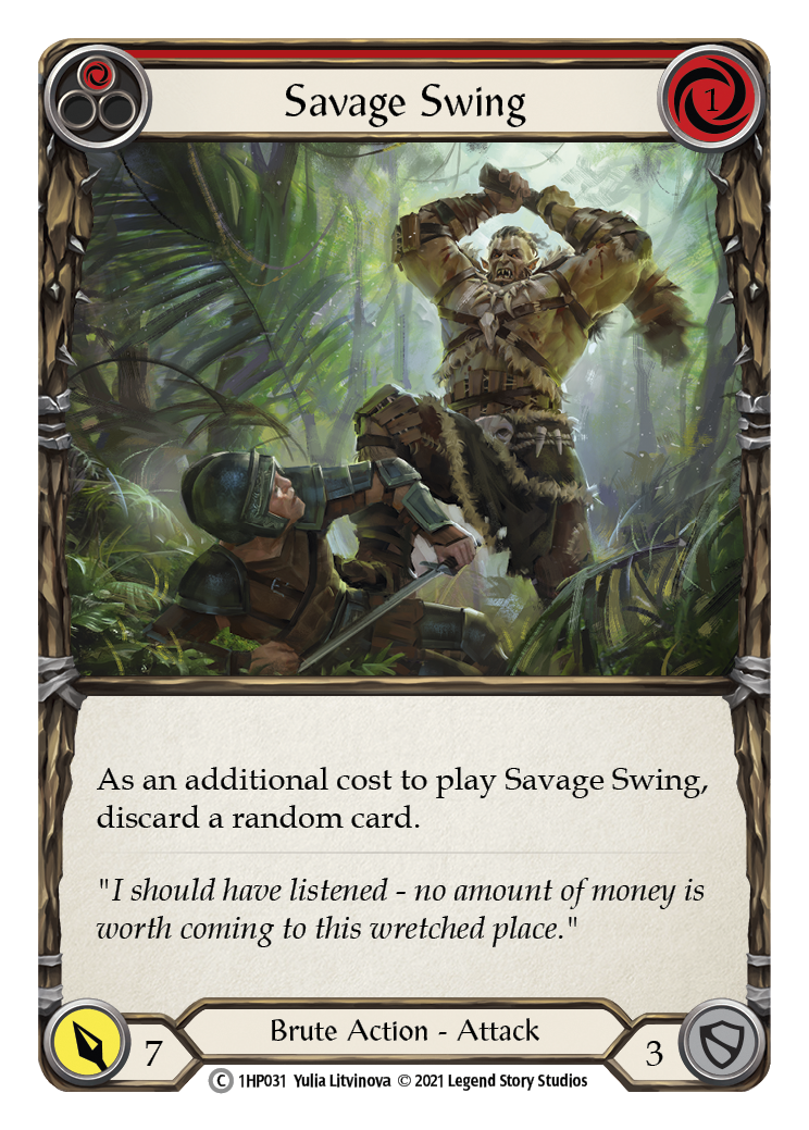 Savage Swing (Red) [1HP031] | Good Games Cannington