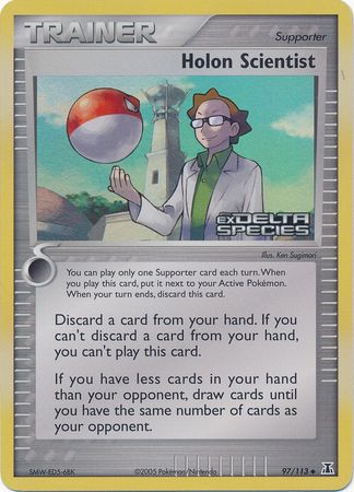 Holon Scientist (97/113) (Stamped) [EX: Delta Species] | Good Games Cannington