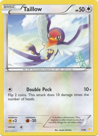 Taillow (7/30) [XY: Trainer Kit 3 - Pikachu Libre] | Good Games Cannington