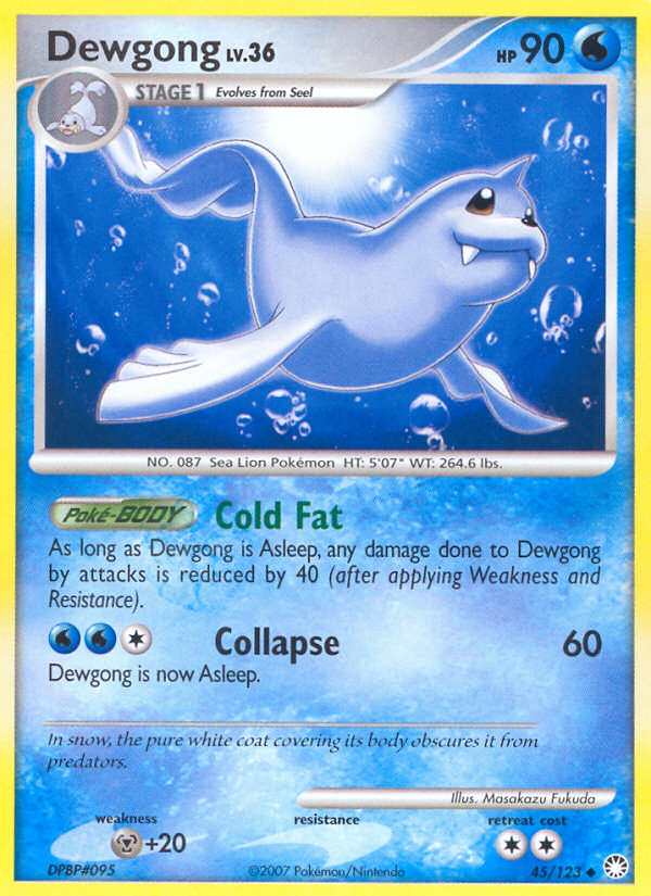 Dewgong (45/123) [Diamond & Pearl: Mysterious Treasures] | Good Games Cannington