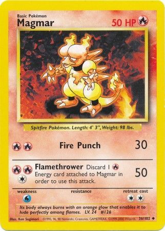 Magmar (36/102) [Base Set Unlimited] | Good Games Cannington