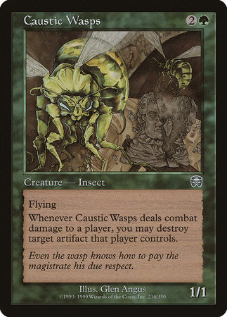 Caustic Wasps [Mercadian Masques] | Good Games Cannington