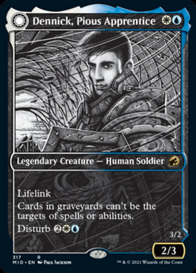 Dennick, Pious Apprentice // Dennick, Pious Apparition (Showcase Eternal Night) [Innistrad: Midnight Hunt] | Good Games Cannington