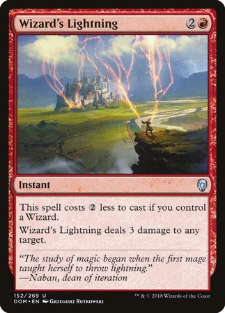 Wizard's Lightning [Dominaria] | Good Games Cannington