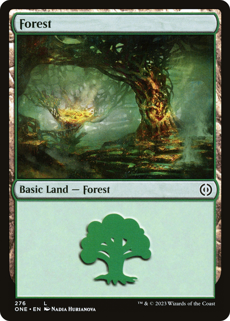 Forest (276) [Phyrexia: All Will Be One] | Good Games Cannington