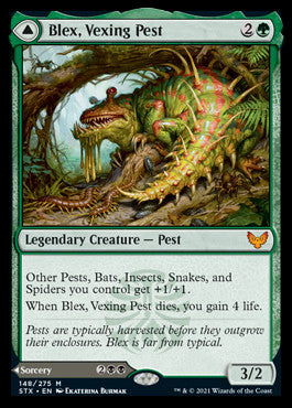 Blex, Vexing Pest // Search for Blex [Strixhaven: School of Mages] | Good Games Cannington