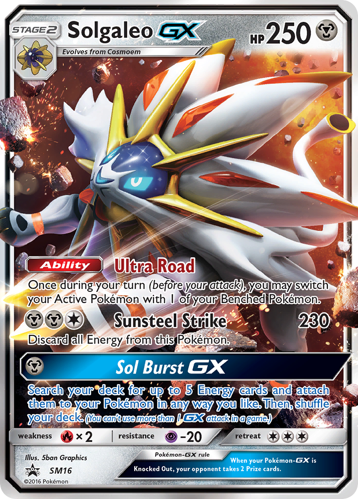 Solgaleo GX (SM16) [Sun & Moon: Black Star Promos] | Good Games Cannington