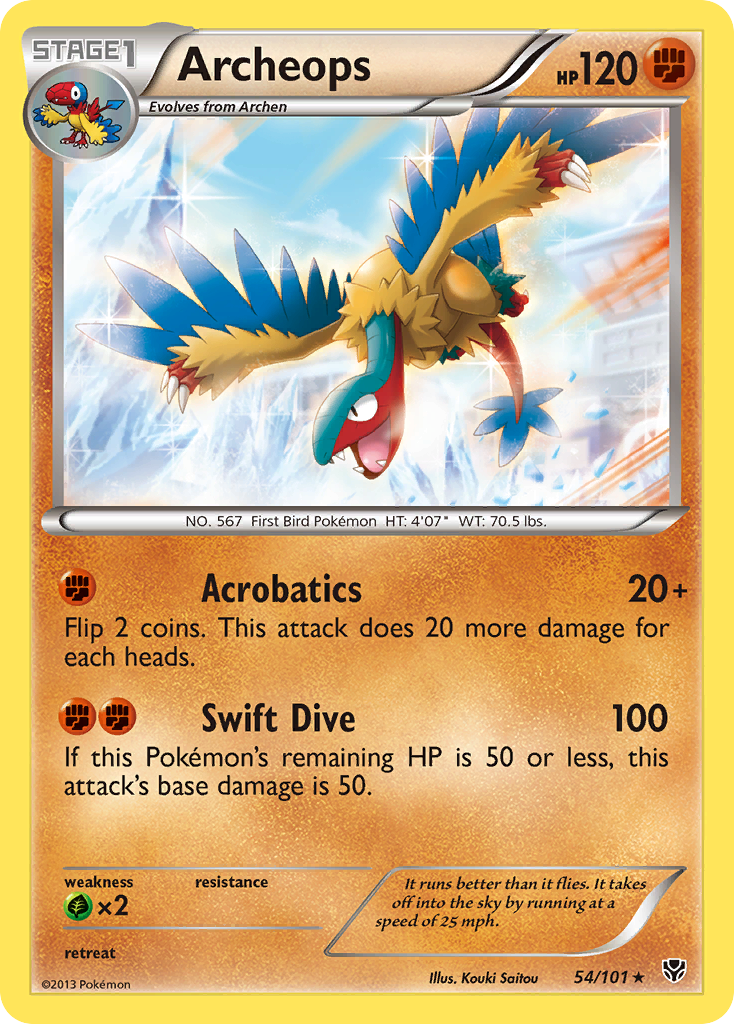 Archeops (54/101) [Black & White: Plasma Blast] | Good Games Cannington
