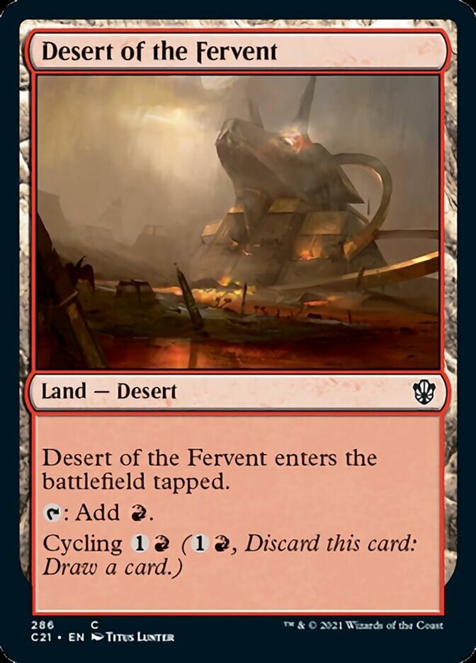 Desert of the Fervent [Commander 2021] | Good Games Cannington