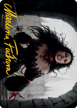 Voldaren Stinger Art Card (Gold-Stamped Signature) [Innistrad: Midnight Hunt Art Series] | Good Games Cannington