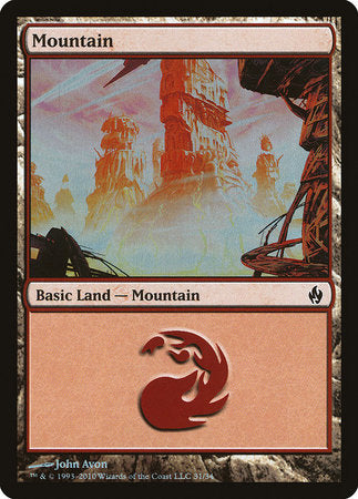 Mountain (31) [Premium Deck Series: Fire and Lightning] | Good Games Cannington