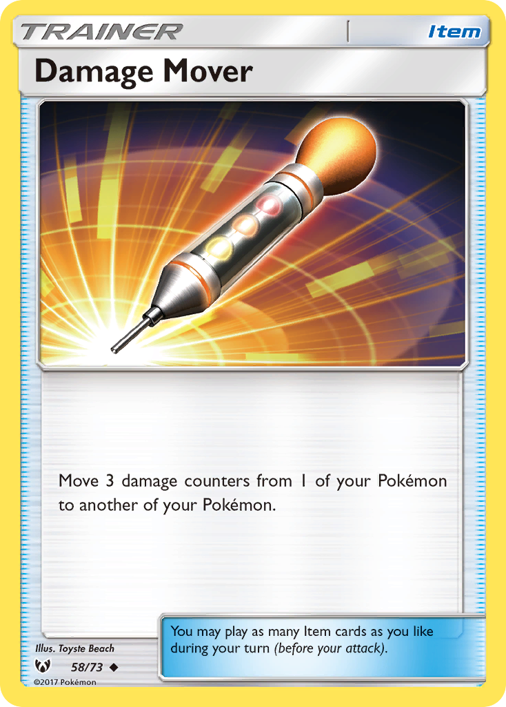 Damage Mover (58/73) [Sun & Moon: Shining Legends] | Good Games Cannington