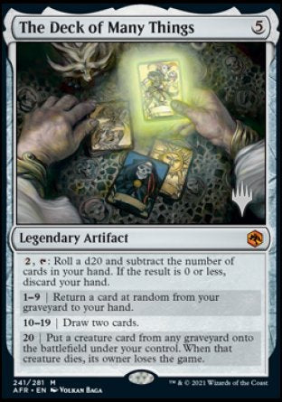 The Deck of Many Things (Promo Pack) [Dungeons & Dragons: Adventures in the Forgotten Realms Promos] | Good Games Cannington