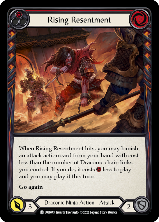 Rising Resentment (Red) [UPR075] (Uprising)  Rainbow Foil | Good Games Cannington