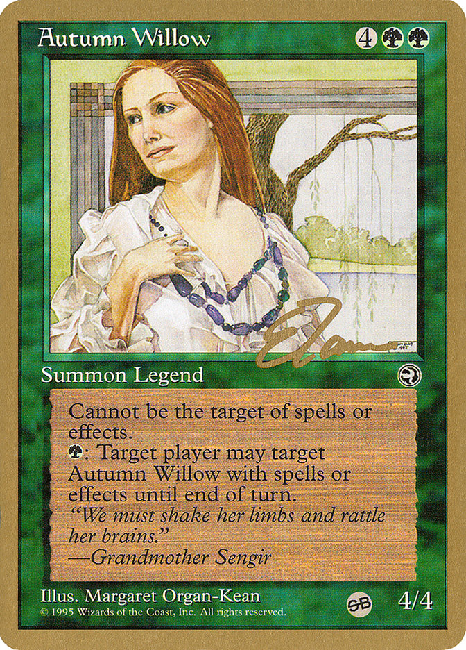 Autumn Willow (Eric Tam) (SB) [Pro Tour Collector Set] | Good Games Cannington