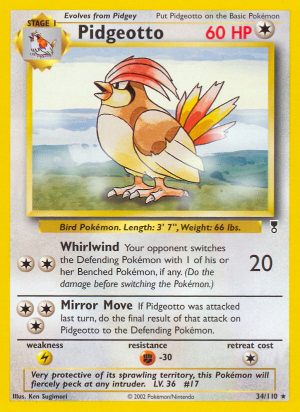 Pidgeotto (34/110) [Legendary Collection] | Good Games Cannington
