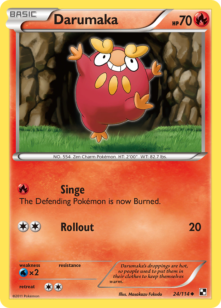 Darumaka (24/114) [Black & White: Base Set] | Good Games Cannington