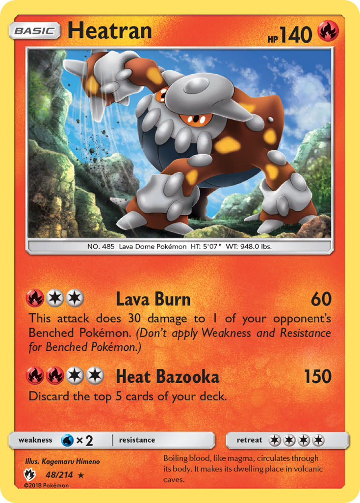 Heatran (48/214) [Sun & Moon: Lost Thunder] | Good Games Cannington