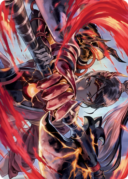 Risona, Asari Commander Art Card [Kamigawa: Neon Dynasty Art Series] | Good Games Cannington