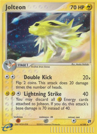 Jolteon (6/100) [EX: Sandstorm] | Good Games Cannington