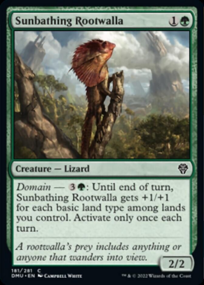 Sunbathing Rootwalla [Dominaria United] | Good Games Cannington