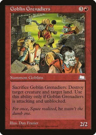 Goblin Grenadiers [Weatherlight] | Good Games Cannington