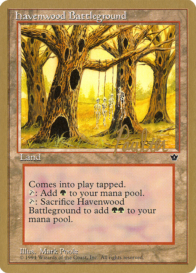 Havenwood Battleground (Preston Poulter) [Pro Tour Collector Set] | Good Games Cannington