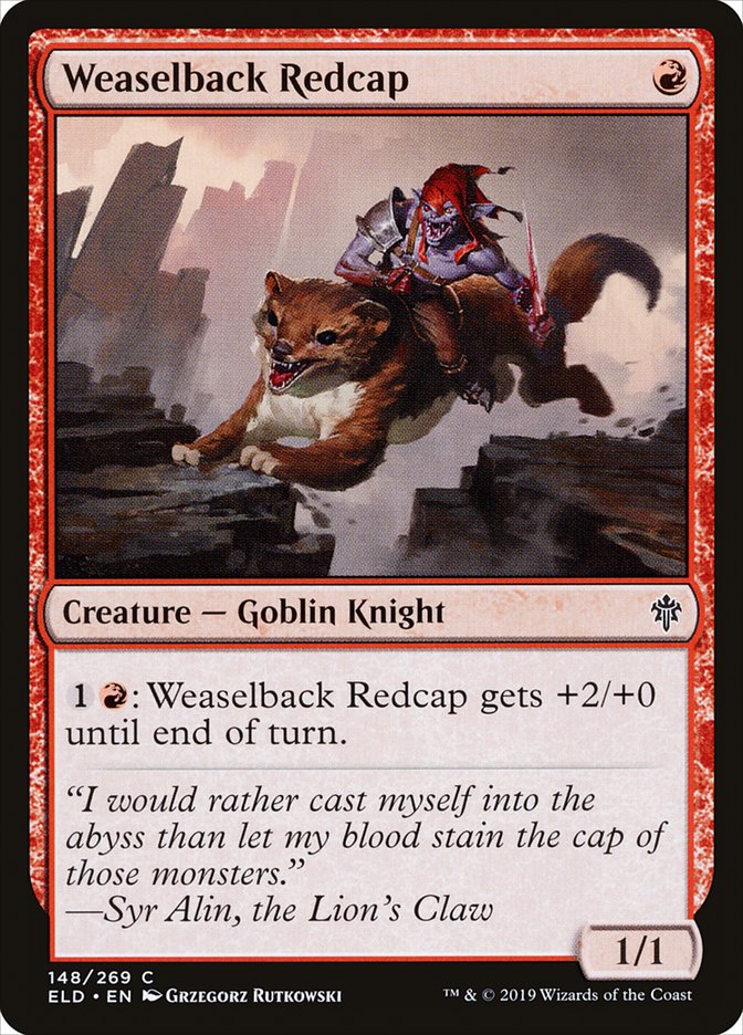Weaselback Redcap [Throne of Eldraine] | Good Games Cannington