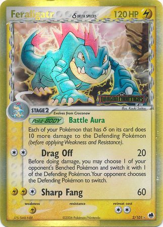 Feraligatr (2/101) (Delta Species) (Stamped) [EX: Dragon Frontiers] | Good Games Cannington