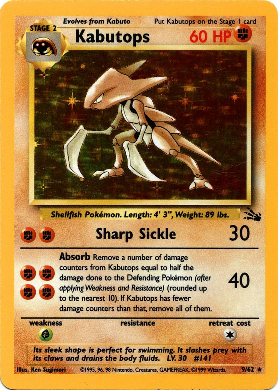 Kabutops (9/62) [Fossil Unlimited] | Good Games Cannington