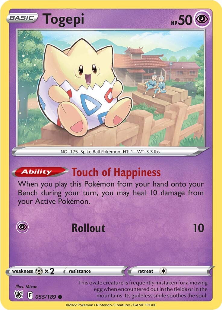 Togepi (055/189) [Sword & Shield: Astral Radiance] | Good Games Cannington