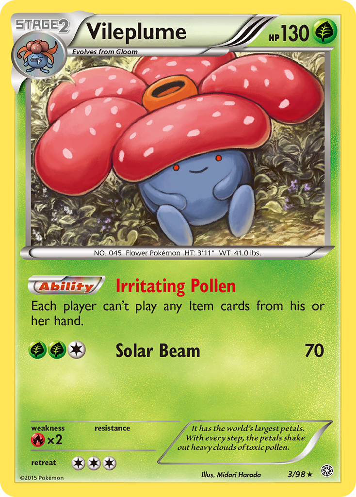Vileplume (3/98) [XY: Ancient Origins] | Good Games Cannington