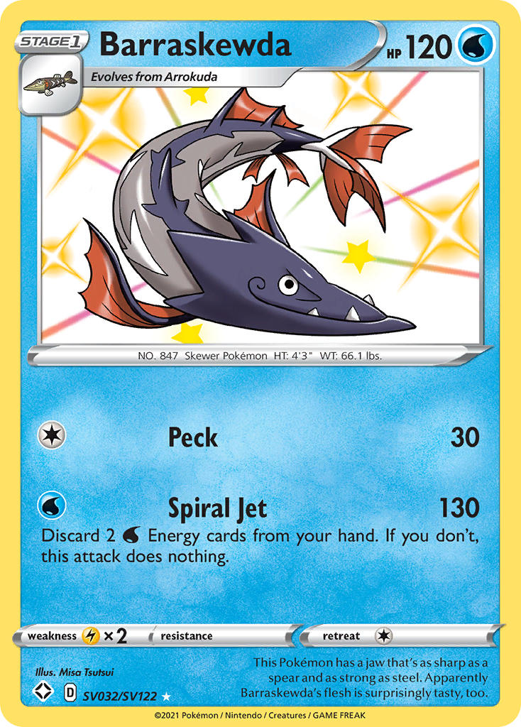 Barraskewda (SV032/SV122) [Sword & Shield: Shining Fates] | Good Games Cannington
