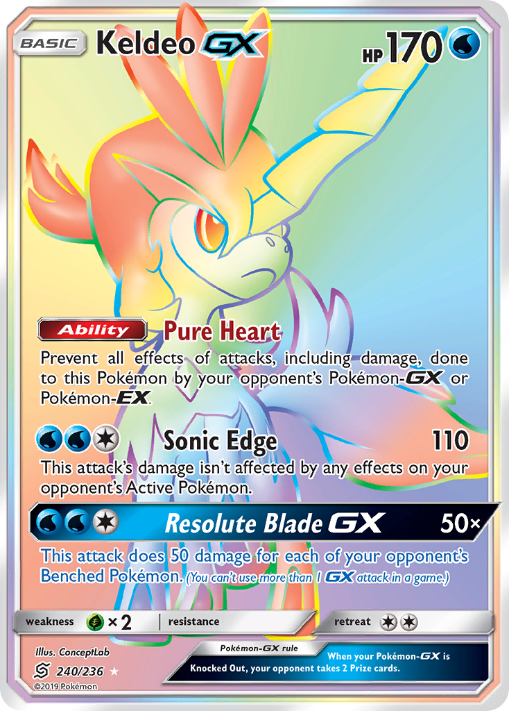 Keldeo GX (240/236) [Sun & Moon: Unified Minds] | Good Games Cannington