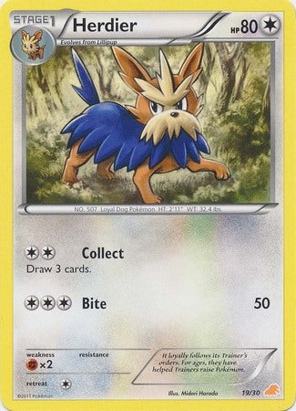 Herdier (19/30) [Black & White: Trainer Kit - Excadrill] | Good Games Cannington