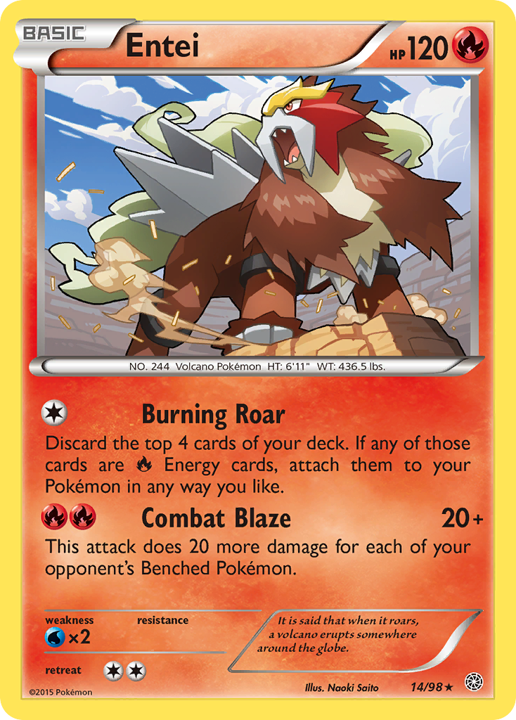 Entei (14/98) [XY: Ancient Origins] | Good Games Cannington