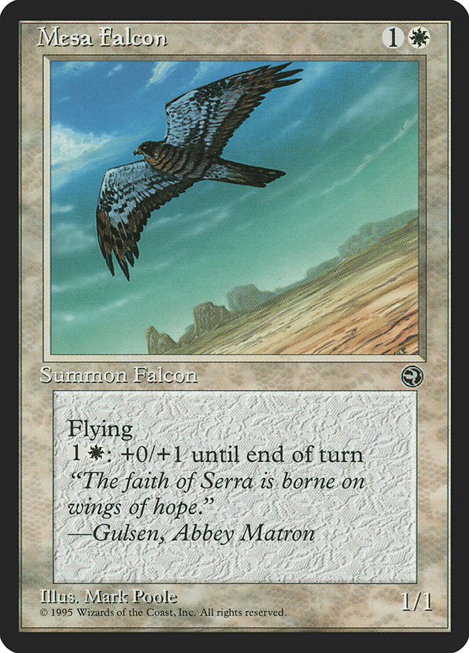 Mesa Falcon (Gulsen Flavor Text) [Homelands] | Good Games Cannington