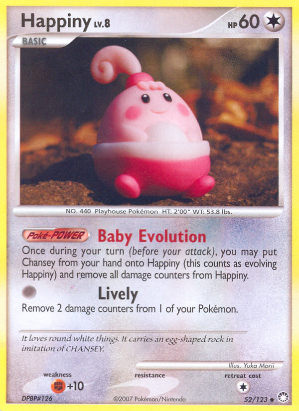 Happiny (52/123) [Diamond & Pearl: Mysterious Treasures] | Good Games Cannington