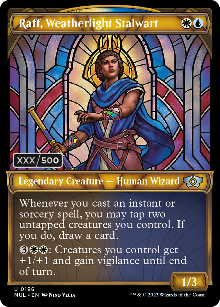 Raff, Weatherlight Stalwart (Serialized) [Multiverse Legends] | Good Games Cannington